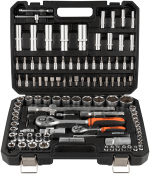 Automašīnu instrumentu komplekts 108 pr. 1/4"DR 1/2"DR