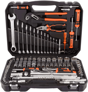 Autodelo 39823 profesionālais instrumentu komplekts 216 gab. trīs piedziņas 1/4 3/8 1/2