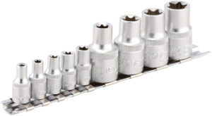 Muciņu komplekts Torx® 1/4″ & 1/2″ kompaktā līnijā