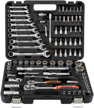 Autodelo 39883 instrumentu komplekts 83 gab. ar kombinētajām atslēgām un tirkšķiem